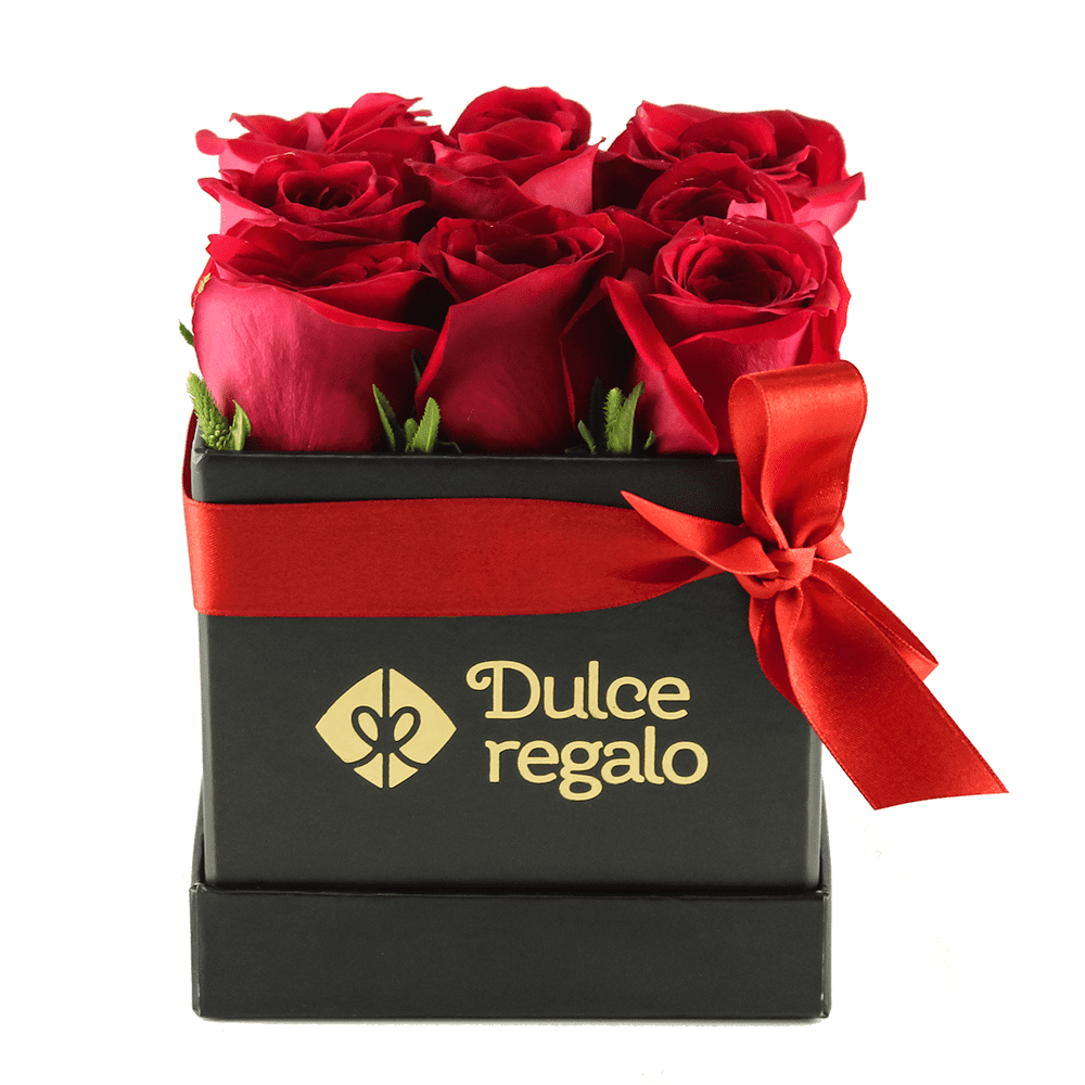 Box de 9 Rosas Rojas