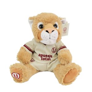 Peluche oficial de Universitario de Deportes (U) de Dulce Regalo. Juguete con licencia para hinchas cremas, ideal como regalo para fanáticos del fútbol peruano, con entrega a domicilio en Lima.