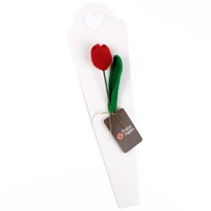 Tulipán Rojo Tejido