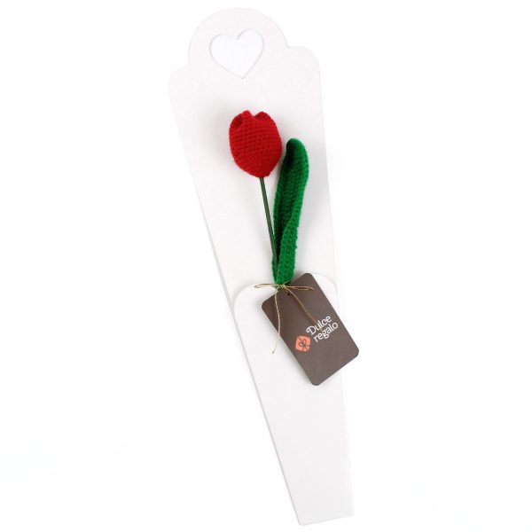 Tulipán Rojo Tejido