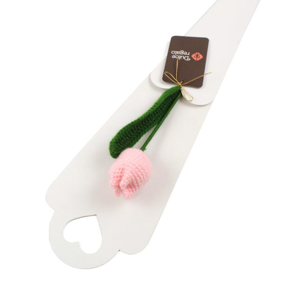 Tulipán Rosado Tejido