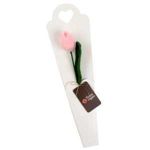 Tulipán Rosado Tejido