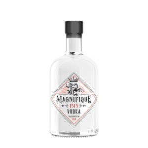 Botella de Vodka Magnifique de 700 ml. Vodka premium, ideal para regalo, preparación de cócteles o celebración, con entrega a domicilio en Lima.