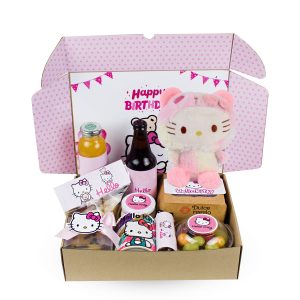 Desayuno de Hello Kitty con peluche