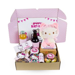 desayuno hello kitty con peluche