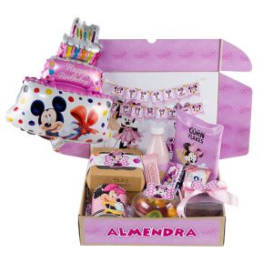 Desayuno Sorpresa de Cumpleaños con temática de Minnie Mouse de Disney. Regalo ideal para niños y niñas con servicio de delivery a domicilio en Lima.