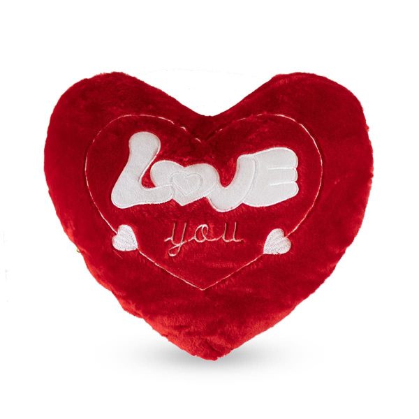 Peluche Corazón de Dulce Regalo. Juguete de felpa con forma de corazón, ideal como regalo romántico para expresar amor en aniversarios o San Valentín, con entrega a domicilio en Lima.