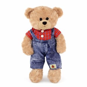 Peluche Oso con Overol Azul