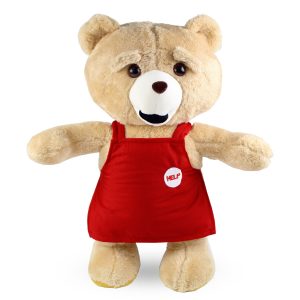 Peluche del Oso Ted, personaje de la famosa película de comedia. Juguete divertido y original, ideal como regalo para adultos o coleccionistas, con entrega a domicilio en Lima.