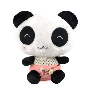 Peluche de Panda con estilo Kawaii de Dulce Regalo. Juguete suave, tierno y adorable, ideal como regalo juvenil, con entrega a domicilio en Lima.