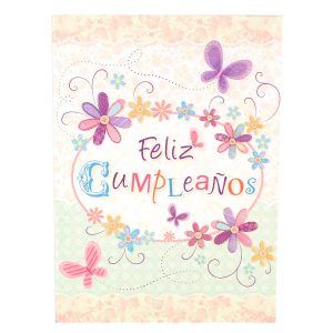 Tarjeta Cumpleaños Floral