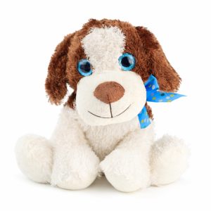 Peluche Perrito con lazo azul