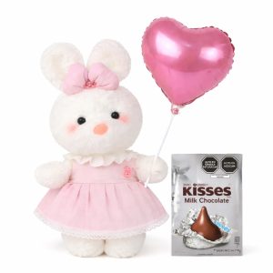 Conejita con Globo y Chocolate